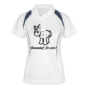 Immenhof à jamais! - Polo respirant Femme - blanc/marine - Devant