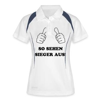 That's what winners look like - Women's Polo breathable - white/navy - Front