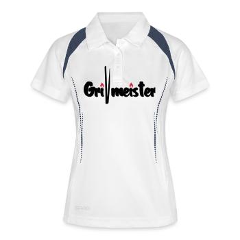 Grill Master - Women's Polo breathable - white/navy - Front