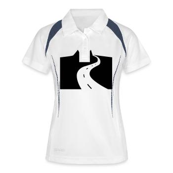 raiders - Frauen Polo atmungsaktiv - Weiß/Navy - Vorne