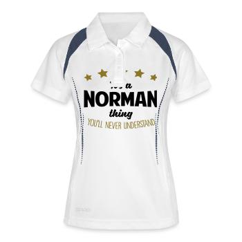 It's a norman name thing stars never unde - Women's Polo breathable - white/navy - Front