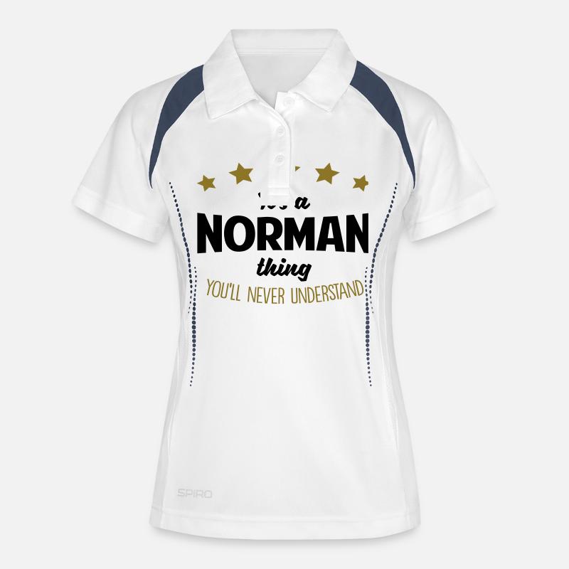 It's a norman name thing stars never unde - Women's Polo breathable - white/navy