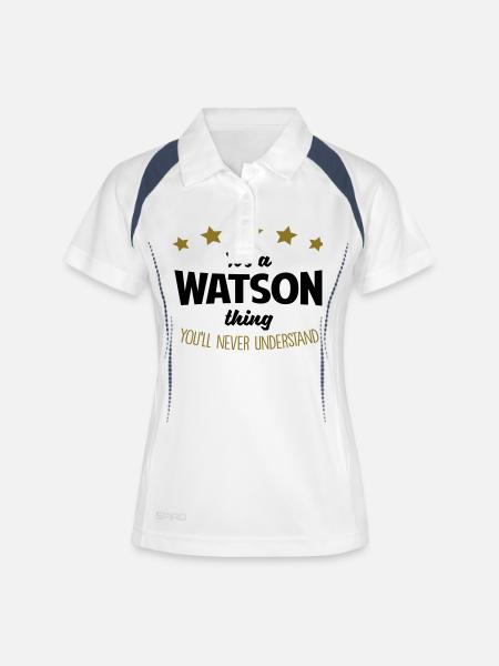 It's a watson name thing stars never unde - Women's Polo breathable - white/navy