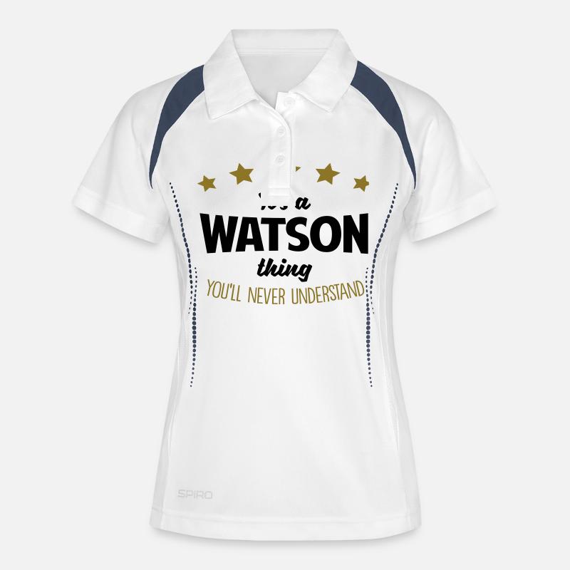 It's a watson name thing stars never unde - Women's Polo breathable - white/navy