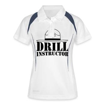 Sheriff Drill Instructor - Women's Polo breathable - white/navy - Front