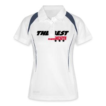 The best kummiseta - Frauen Polo atmungsaktiv - Weiß/Navy - Vorne