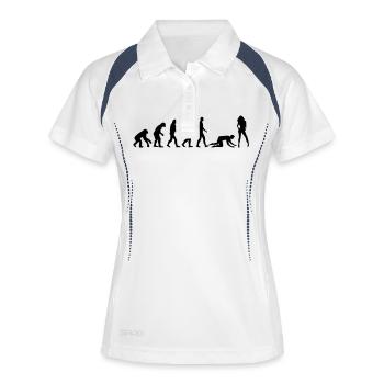 Evolution marriage - Women's Polo breathable - white/navy - Front