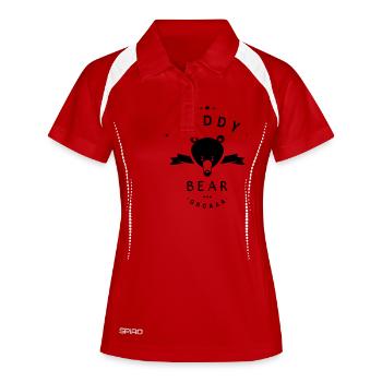 DADDY-BEAR - Polo respirant Femme - blanc/marine - Devant