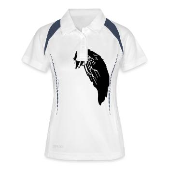Black Crow Raabe - Polo respirant Femme - blanc/marine - Devant