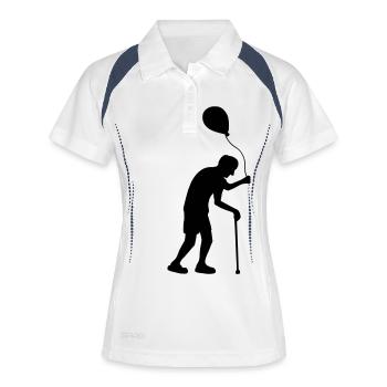 Balloon and Grandpa - Women's Polo breathable - white/navy - Front