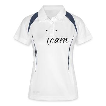 Team - Women's Polo breathable - white/navy - Front