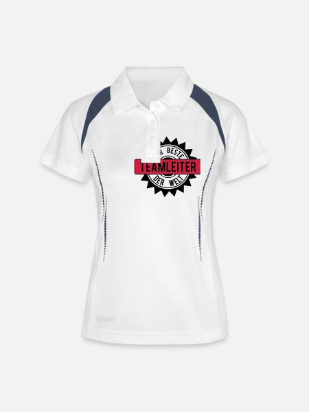 the best team leader 2c - Women's Polo breathable - white/navy