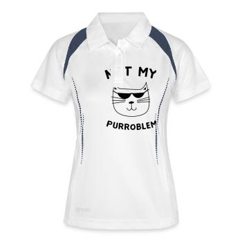 Not My Purroblem - Women's Polo breathable - white/navy - Front