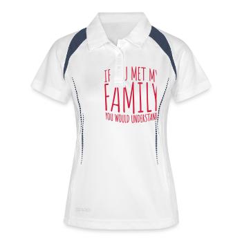 you would understand quote - Women's Polo breathable - white/navy - Front