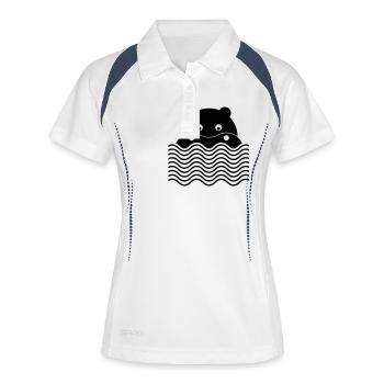 The hippopotamus - Women's Polo breathable - white/navy - Front
