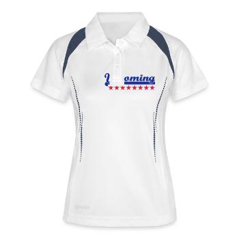 Wyoming - Polo respirant Femme - blanc/marine - Devant
