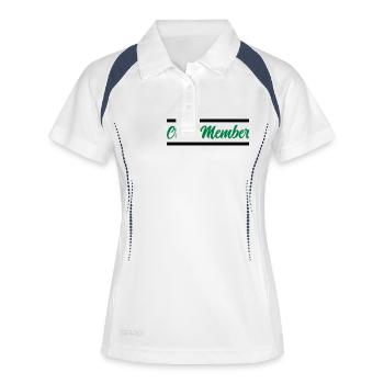 membre d’équipage - Polo respirant Femme - blanc/marine - Devant