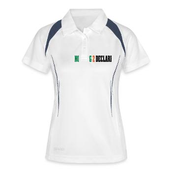 RIEN 2 DÉCLARE - DUTY / CUSTOM - AIRPORT - Polo respirant Femme - blanc/marine - Devant