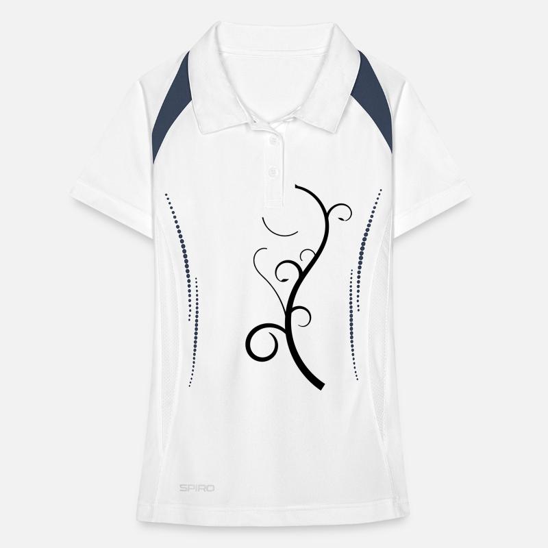 Floral Polo respirant Femme