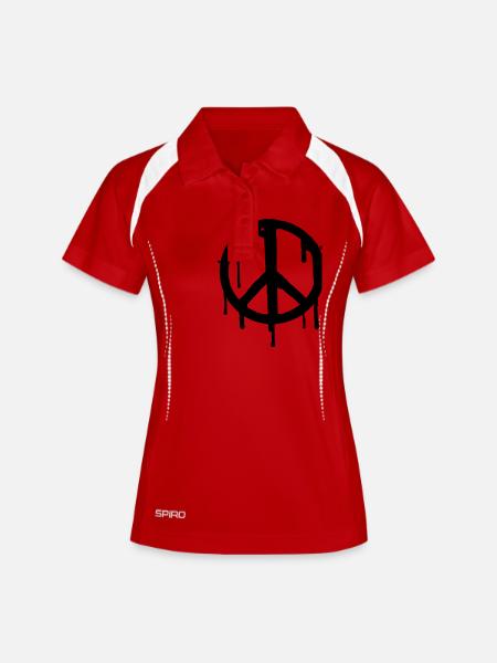 Dripping Peace - Women's Polo breathable - white/navy