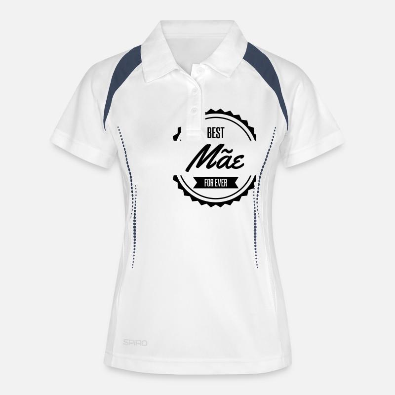 best mae - Women's Polo breathable - white/navy
