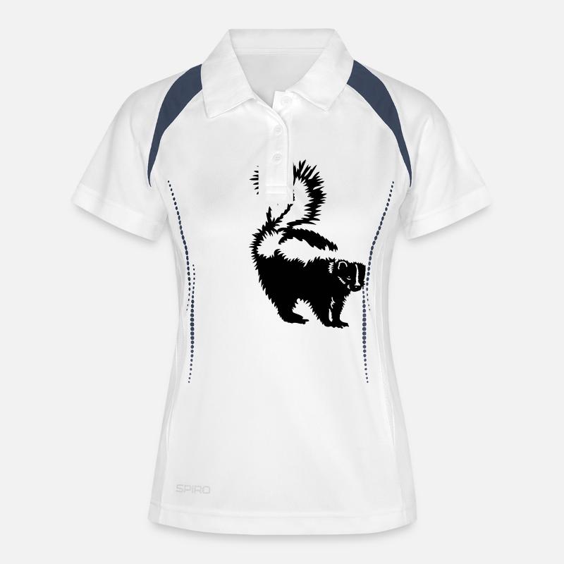 Skunk - Women's Polo breathable - white/navy