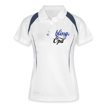 Lieblings Opa - Frauen Polo atmungsaktiv - Weiß/Navy - Vorne