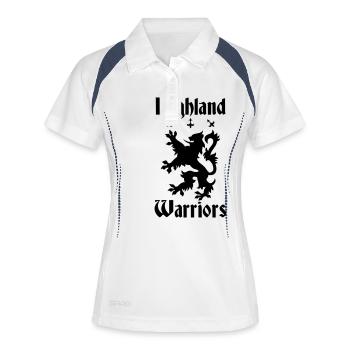 Highland Warriors - Women's Polo breathable - white/navy - Front