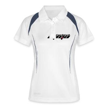 Mixed Martial Arts Logo - Frauen Polo atmungsaktiv - Weiß/Navy - Vorne