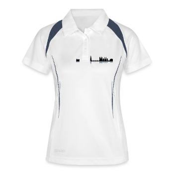 Skyline - Heidelberg - Frauen Polo atmungsaktiv - Weiß/Navy - Vorne