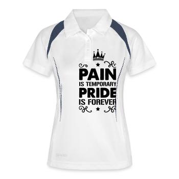 Pain Pride - Women's Polo breathable - white/navy - Front