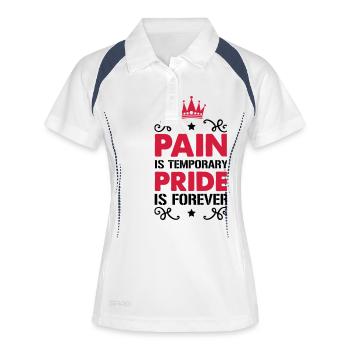 Pain Pride - Women's Polo breathable - white/navy - Front