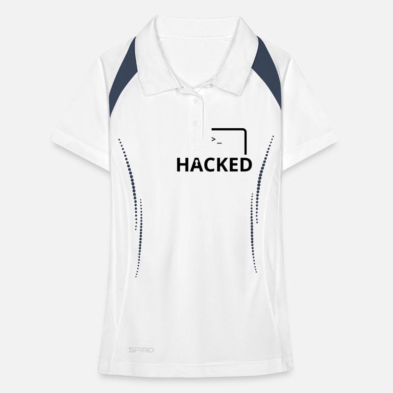 Hacked Hacker Informatiker Computer Programmierer Frauen Polo atmungsaktiv