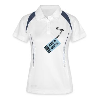 Made in Austria T-Shirt - Women's Polo breathable - white/navy - Front