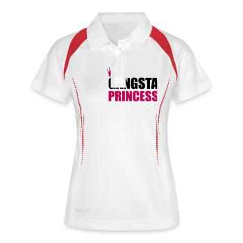 Gangsta Princess - Women's Polo breathable - white/navy - Front