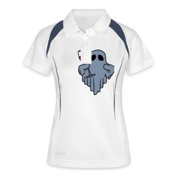 Wine Drinking Spirit Comic - Women's Polo breathable - white/navy - Front