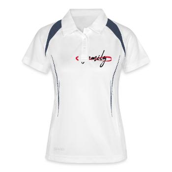 Infinite Family icon - Women's Polo breathable - white/navy - Front