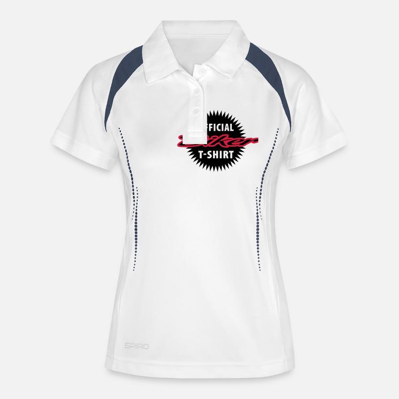 official_biker - Women's Polo breathable - white/navy