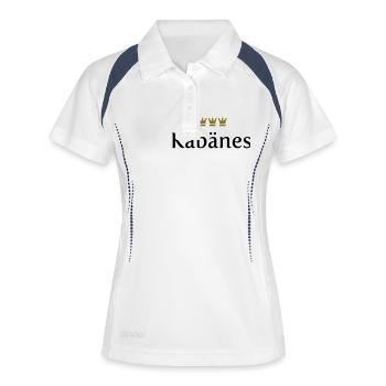 Kabänes (Köln / Kölsch / Carnaval) - Polo respirant Femme - blanc/marine - Devant