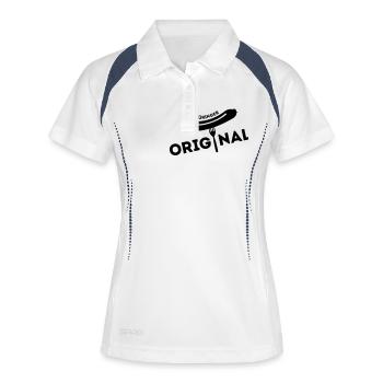 Thuringe origine - Polo respirant Femme - blanc/marine - Devant