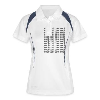 Cool cool cool Jake Peralta Brooklyn 99 - Frauen Polo atmungsaktiv - Weiß/Navy - Vorne
