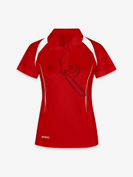 tombone - Women's Polo breathable - white/navy