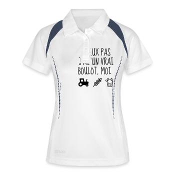 Agriculture Farming Farmer Agriculteur Landwirt - Women's Polo breathable - white/navy - Front