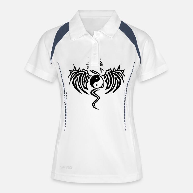 Yin Yang Dragon - Women's Polo breathable - white/navy