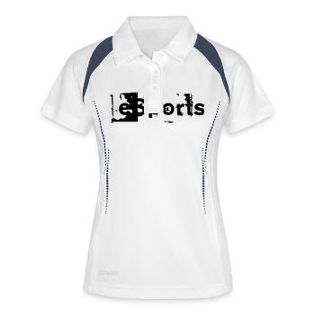 esports_trash_1 - Women's Polo breathable - white/navy - Front