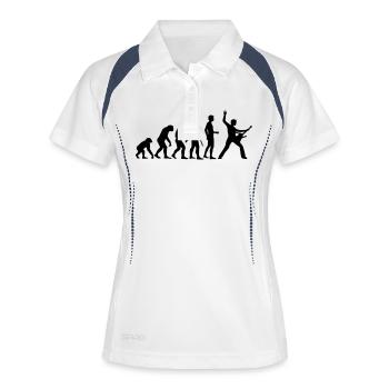 evolution_rocks_b_1c - Women's Polo breathable - white/navy - Front