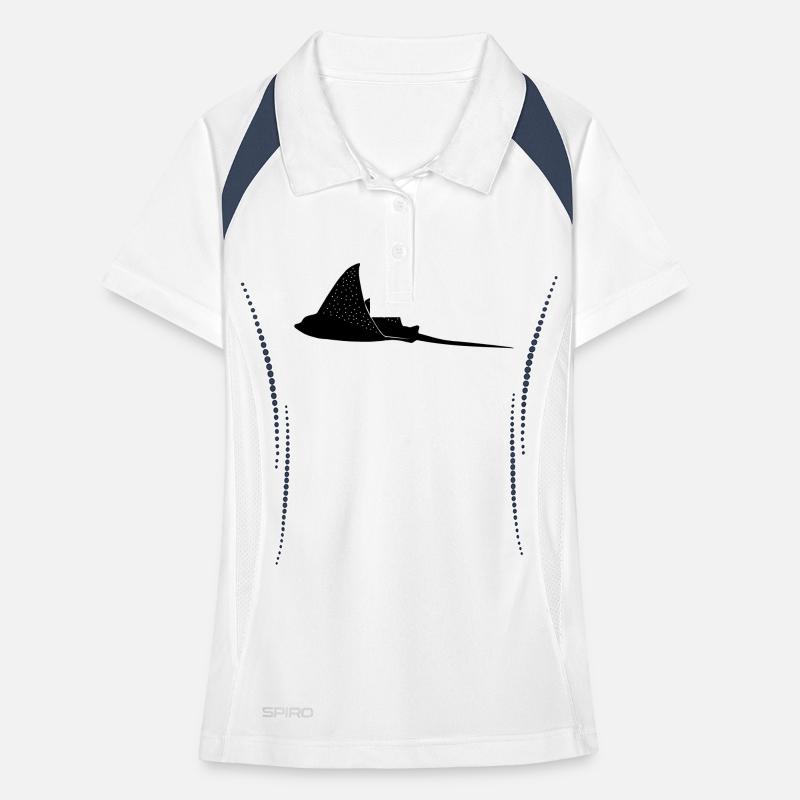 Eagle rays in flight mode Women's Polo breathable