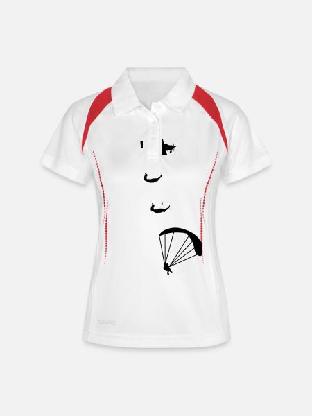 parachute - Women's Polo breathable - white/navy