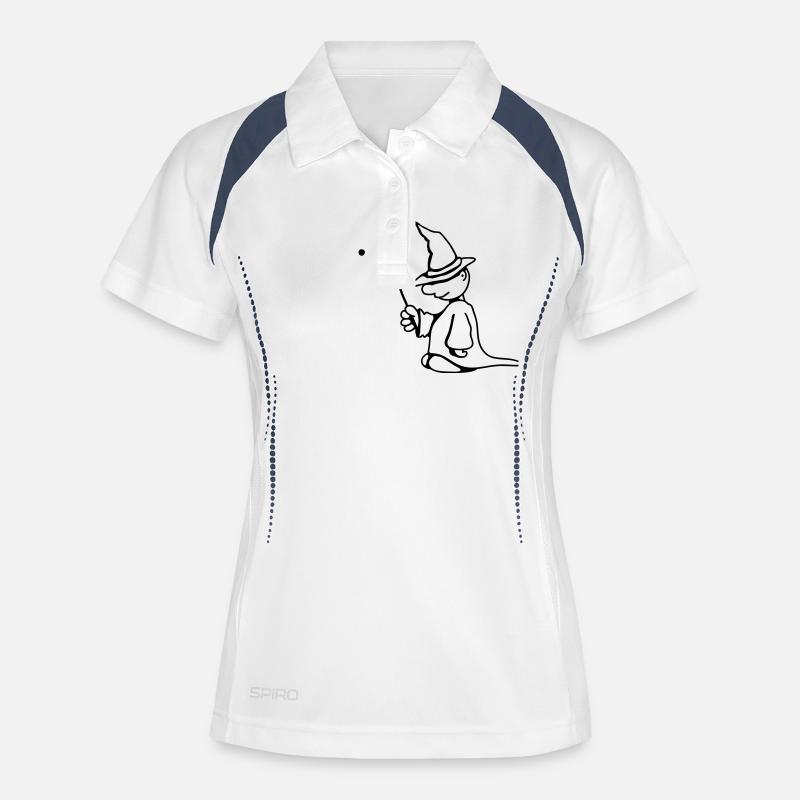 Little Wizard with Magic Hat and Magic wand - Women's Polo breathable - white/navy