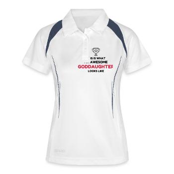 Parrain / Marraine / Filleule / Filleul - Polo respirant Femme - blanc/marine - Devant